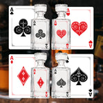 Poker Whiskey Decanter Set for Men With Whiskey Glass Set of 2. Texas Holdem No Limit Liquor Gift for Men. Poker Aces Alcohol Decanter Set