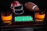 Football Whiskey Glass Set of 2. Unique Gift for Men, Premium Glassware Decorations Accessories, Bar Tumbler. Crystal Clear Finish. 11 Oz