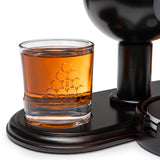 8 Ball Whiskey Decanter Set for Men With Whiskey Glass Set of 2. Liquor Decanter, Whiskey Gift Set, Gift for Men. Alcohol Pool Billiard Decanter Set