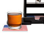 USA FLAG Whiskey Decanter Set. Unique Gifts for Men or Dad, Home Bar Gifts. Liquor Alcohol, Bar Tumbler, Alcohol Decanter Set