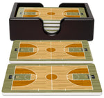 Basketball Ceramic Coasters with Holder