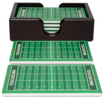 Football Ceramic Coasters with Holder