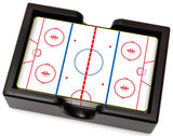 Hockey Ceramic Coasters with Holder