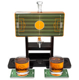 Soccer Field Whiskey Decanter Set. Unique Gifts for Men or Dad, Home Bar Gifts. Football Liquor alcohol, Bar Tumbler, Alcohol Decanter Set