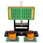 Football Field Whiskey Decanter Set. Unique Gifts for Men or Dad, Home Bar Gifts. Football Liquor Alcohol, Bar Tumbler, Alcohol Decanter Set