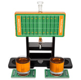 Football Field Whiskey Decanter Set. Unique Gifts for Men or Dad, Home Bar Gifts. Football Liquor Alcohol, Bar Tumbler, Alcohol Decanter Set