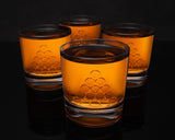 8 Ball Whiskey Glass Set of 4. Unique Gift for Men or Dad, Son Daughter, Home Bar Gifts, Premium Glassware Decorations, Bar Tumbler. Crystal. 11 Oz