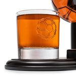 Soccer Ball Whiskey Decanter Set. Unique Gifts for Men or Dad, Home Bar Gifts. Football Liquor Alcohol, Bar Tumbler, Alcohol Decanter Set