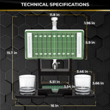 Football Field Whiskey Decanter Set. Unique Gifts for Men or Dad, Home Bar Gifts. Football Liquor Alcohol, Bar Tumbler, Alcohol Decanter Set