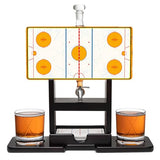 ICE HOCKEY RINK Whiskey Decanter Set. Unique Gifts for Men or Dad, Home Bar Gifts. Liquor Alcohol, Bar Tumbler, Alcohol Decanter Set