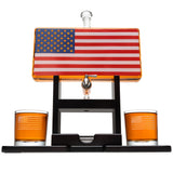 USA FLAG Whiskey Decanter Set. Unique Gifts for Men or Dad, Home Bar Gifts. Liquor Alcohol, Bar Tumbler, Alcohol Decanter Set