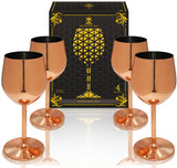 Wine Glass Copper 4pack set