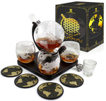 Globe Decanter 4 Glass Set