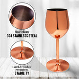 Wine Glass Copper 2pack set