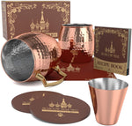 Hammered Barrel Copper with Stainless Steel lining 2pack set