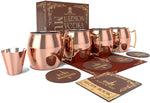 Smooth Barrel Copper with Stainless Steel lining 4pack set