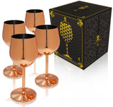 Wine Glass Copper 4pack set