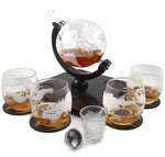 Globe Decanter 4 Glass Set