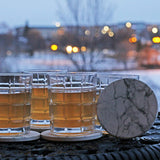 Whiskey Glass Squares