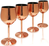 Wine Glass Copper 4pack set