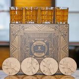 Whiskey Glass Squares