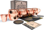 Hammered Barrel Copper 4pack set