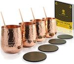 Stemless Copper Cup 4pack set