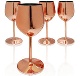 Wine Glass Copper 4pack set